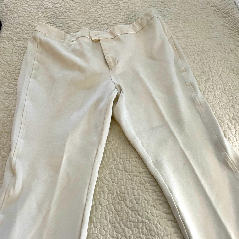 Macy’s Charter Club dress pants, ivory, cream, size 14